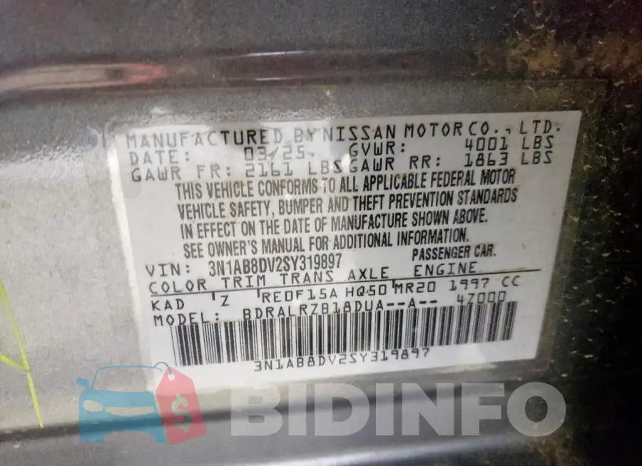 3N1AB8DV2SY319897 Photo# 12