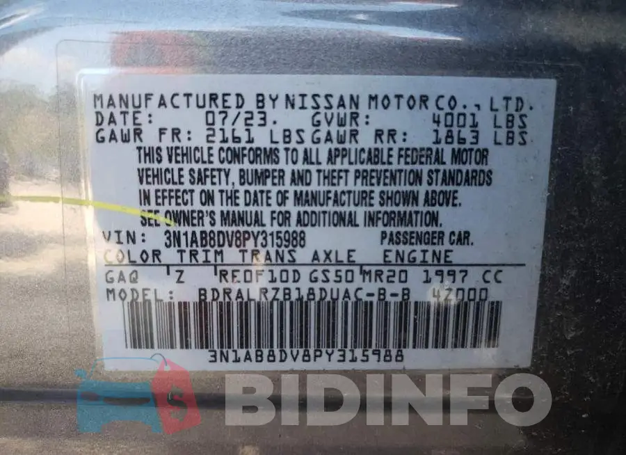 3N1AB8DV8PY315988 Photo# 12