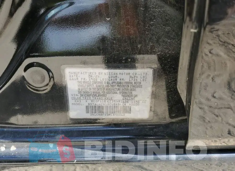 3N1CN8FV3RL894062 Photo# 12