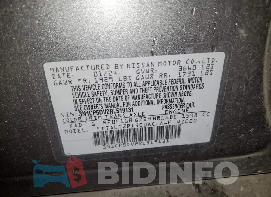 3N1CP5DV2RL519131 Photo# 14