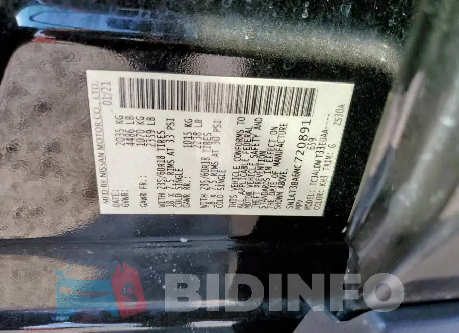 5N1AT3BA6MC720891 Photo# 13