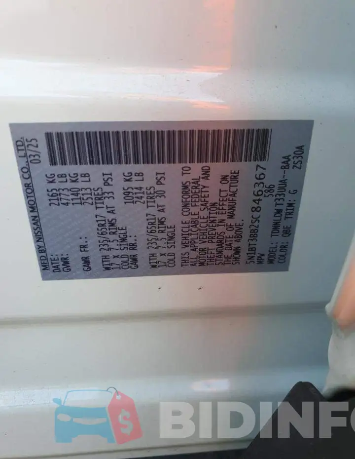 5N1BT3BB2SC846367 Photo# 14