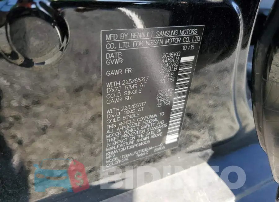 KNMAT2MT3GP614005 Photo# 14