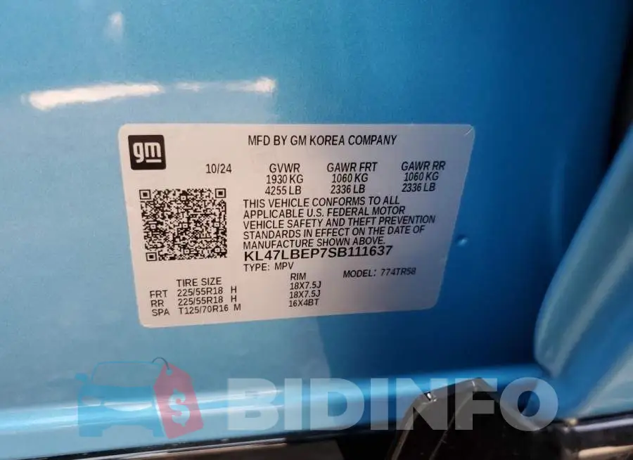 KL47LBEP7SB111637 Photo# 12