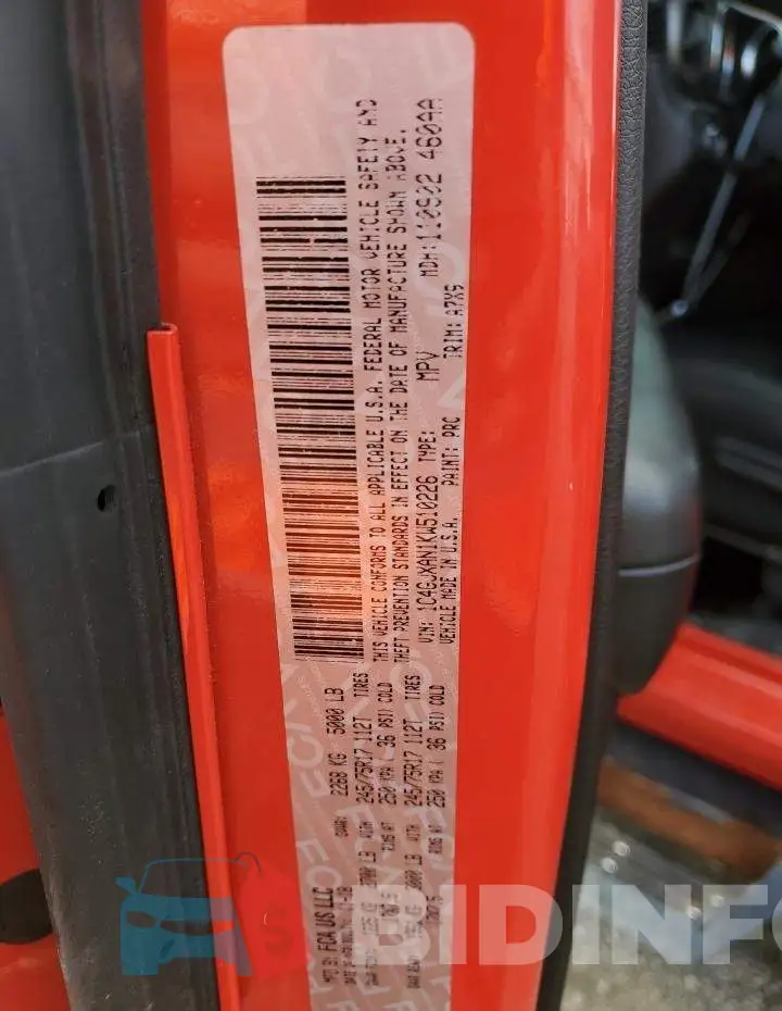 1C4GJXAN1KW510226 Photo# 13