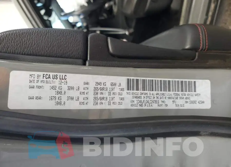 1C4RJFLG4LC247816 Photo# 13