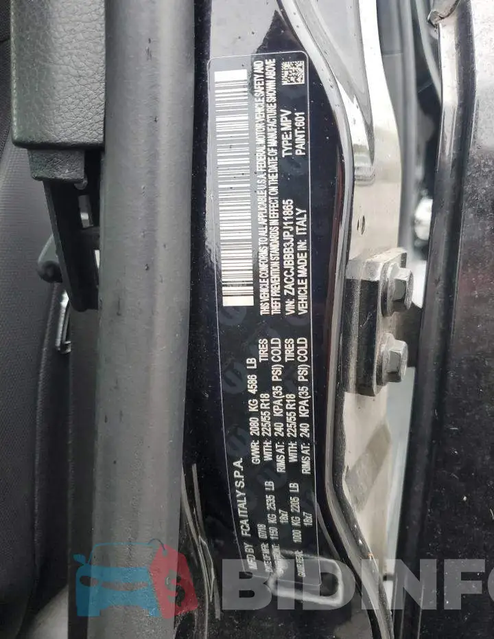 ZACCJBBB3JPJ11865 Photo# 12