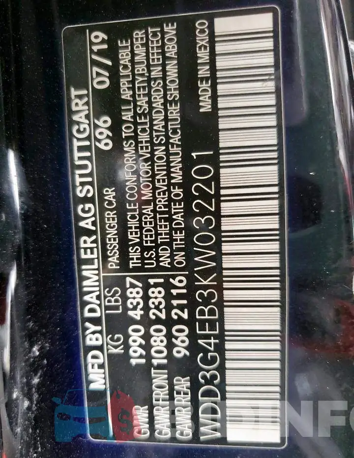 WDD3G4EB3KW032201 Photo# 12