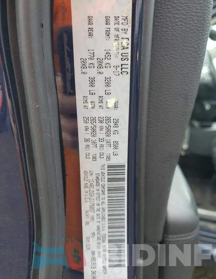1C4RDJDG0JC175857 Photo# 13