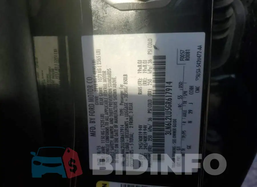 3LN6L2LU5GR617914 Photo# 13