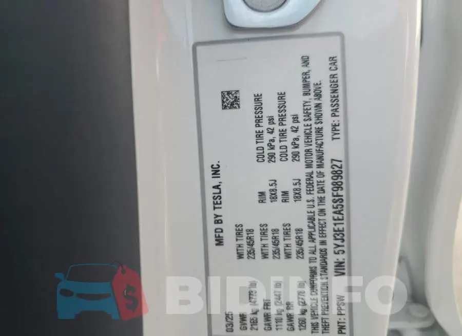 5YJ3E1EA5SF989827 Photo# 12