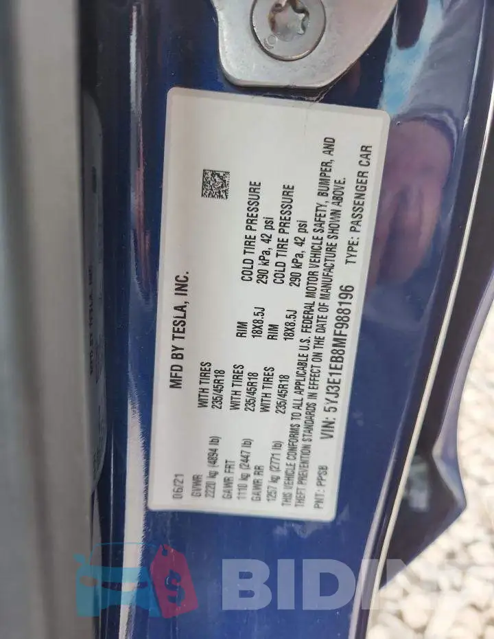 5YJ3E1EB8MF988196 Photo# 12