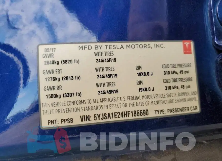 5YJSA1E24HF185690 Photo# 13