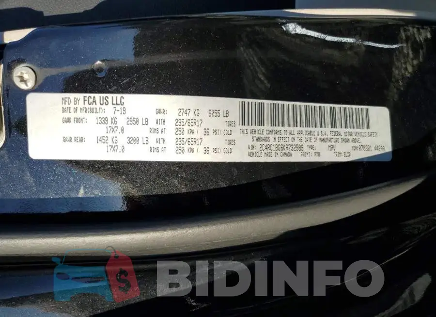 2C4RC1BG6KR732589 Photo# 13
