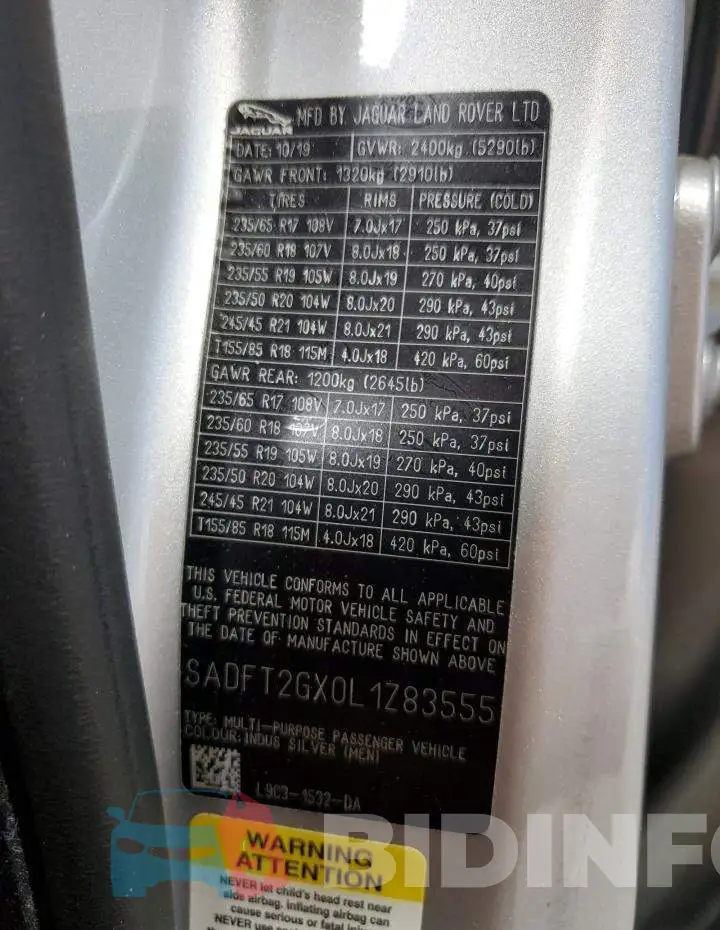 SADFT2GX0L1Z83555 Photo# 13