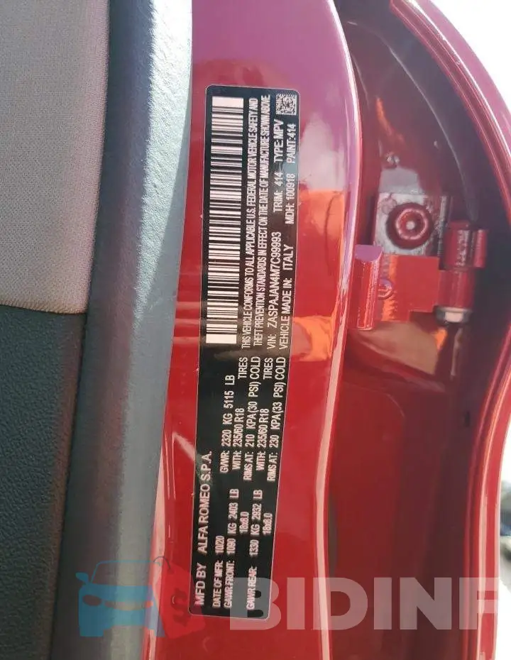 ZASPAJAN4M7C99993 Photo# 13