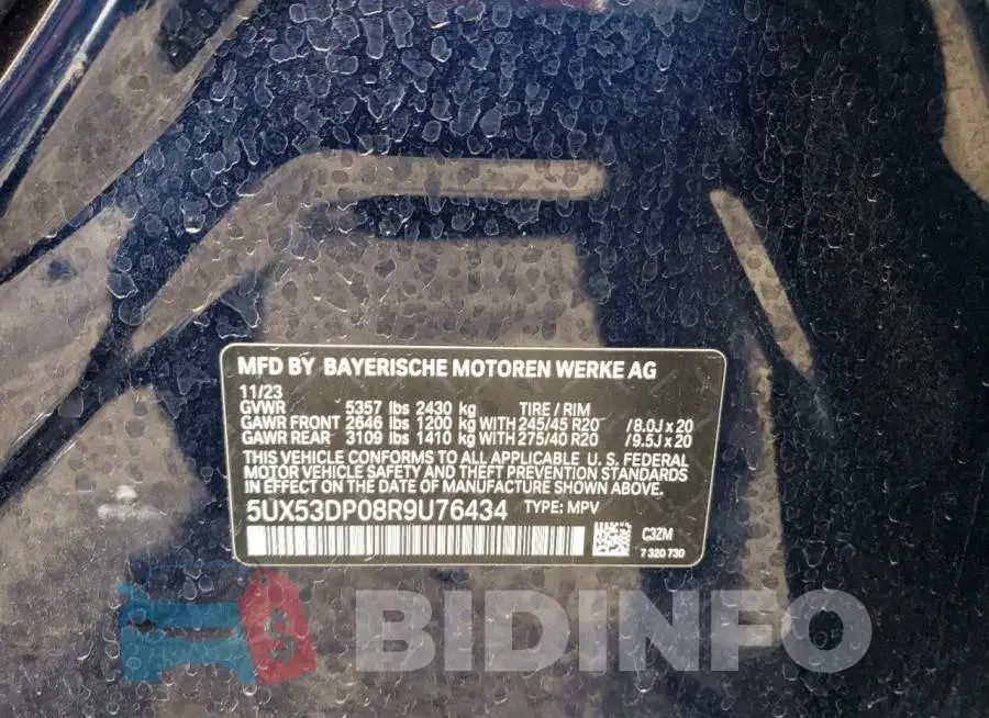 5UX53DP08R9U76434 Photo# 14