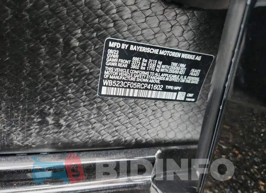 WB523CF05RCP41602 Photo# 13