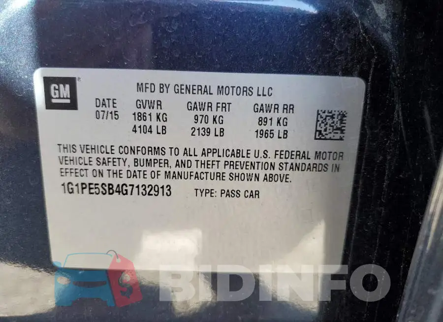 1G1PE5SB4G7132913 Photo# 12