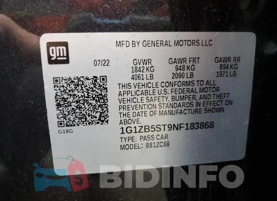 1G1ZB5ST9NF183868 Photo# 12