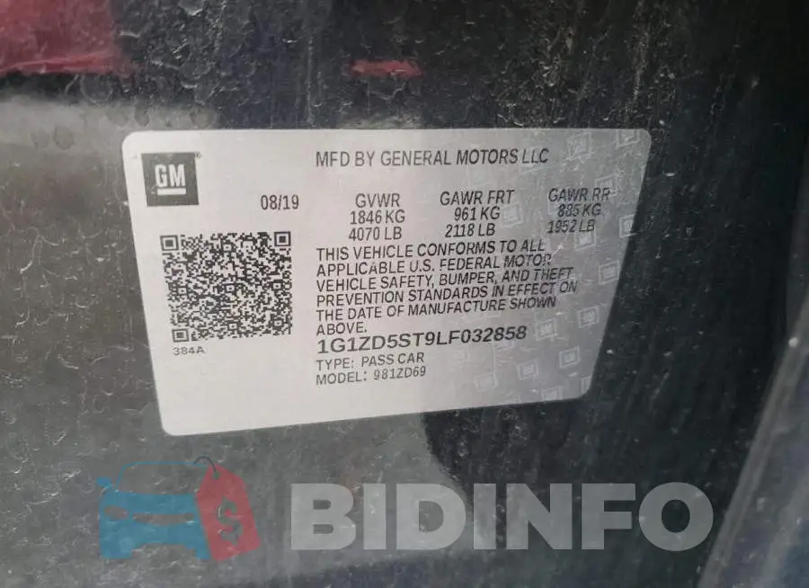 1G1ZD5ST9LF032858 Photo# 13