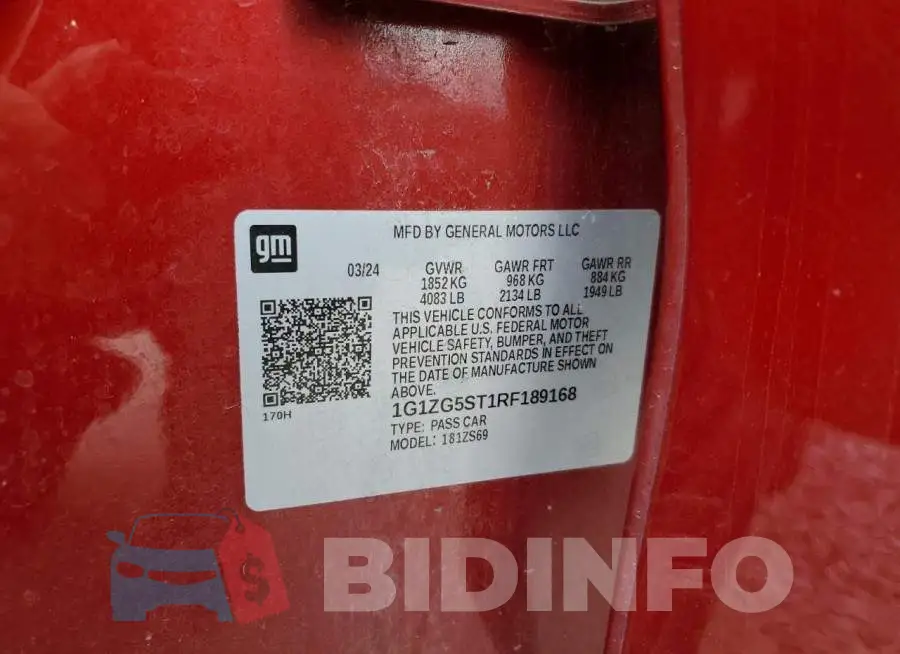 1G1ZG5ST1RF189168 Photo# 12