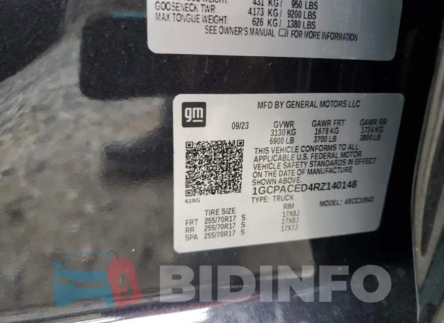 1GCPACED4RZ140148 Photo# 13