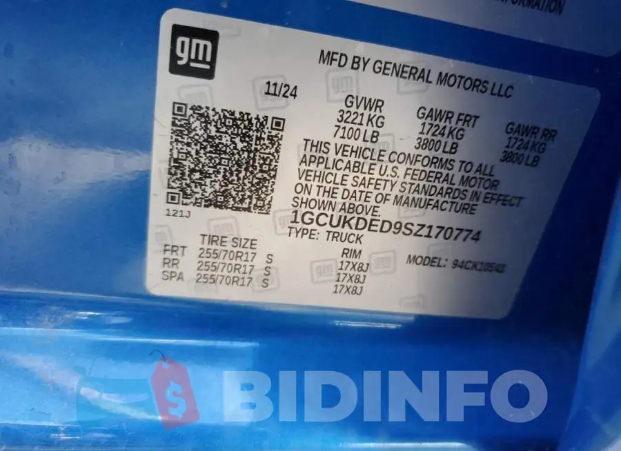 1GCUKDED9SZ170774 Photo# 12