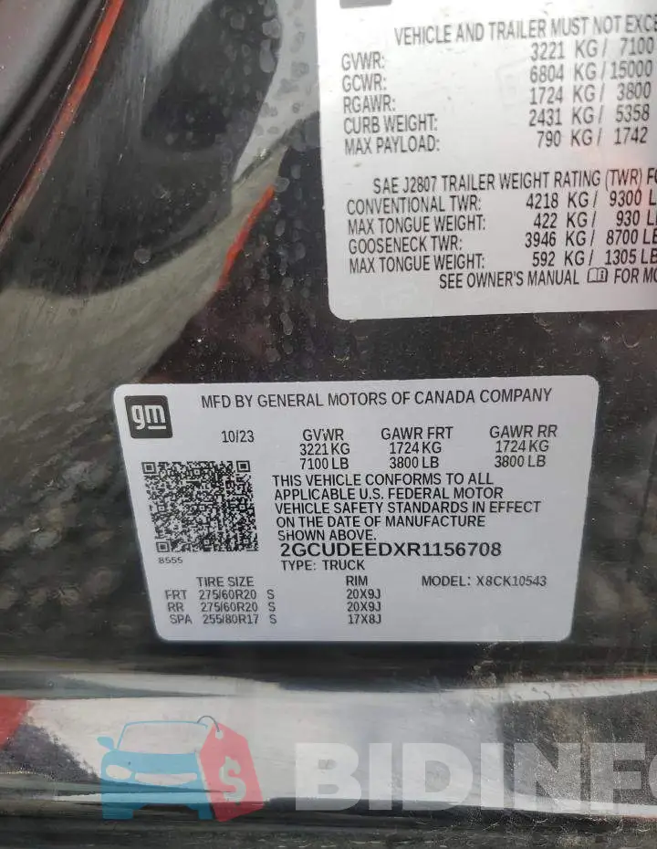 2GCUDEEDXR1156708 Photo# 12