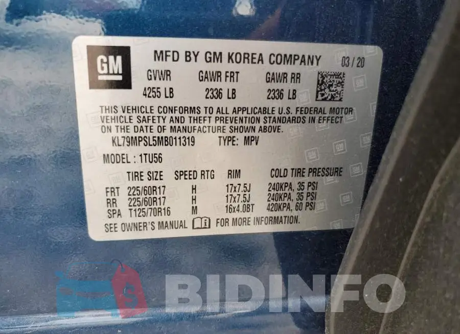 KL79MPSL5MB011319 Photo# 12