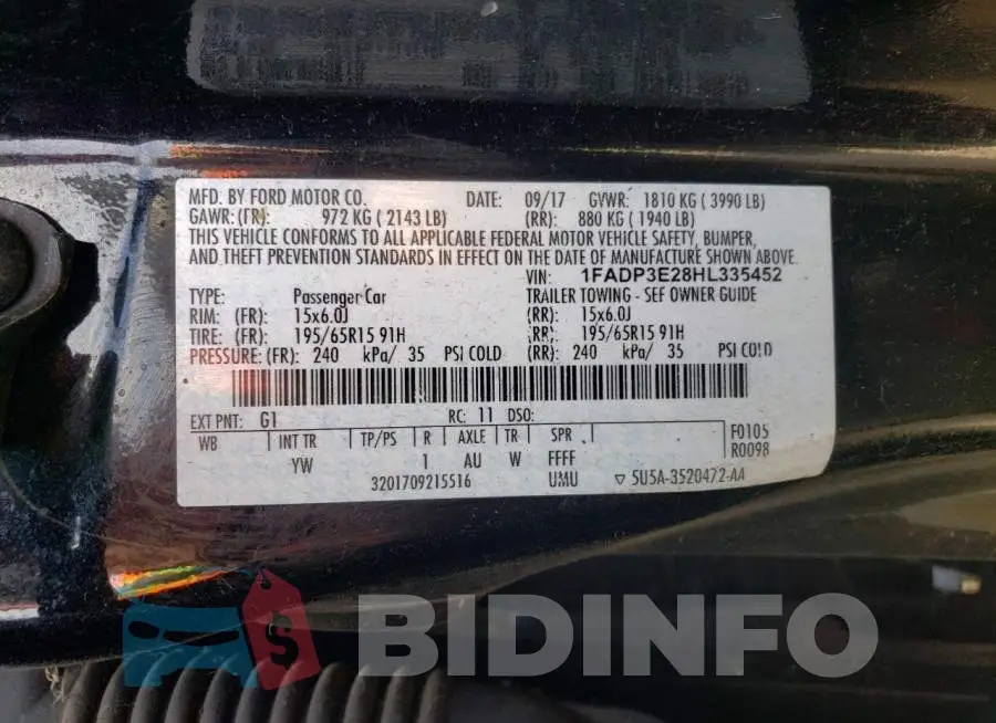 1FADP3E28HL335452 Photo# 12