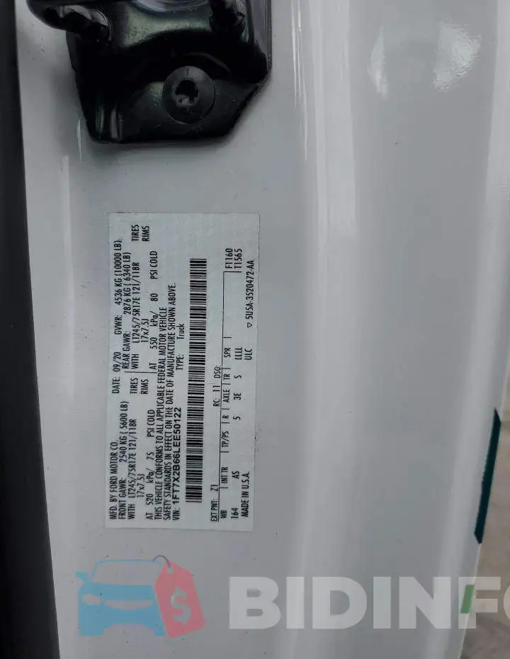 1FT7X2B66LEE50122 Photo# 12