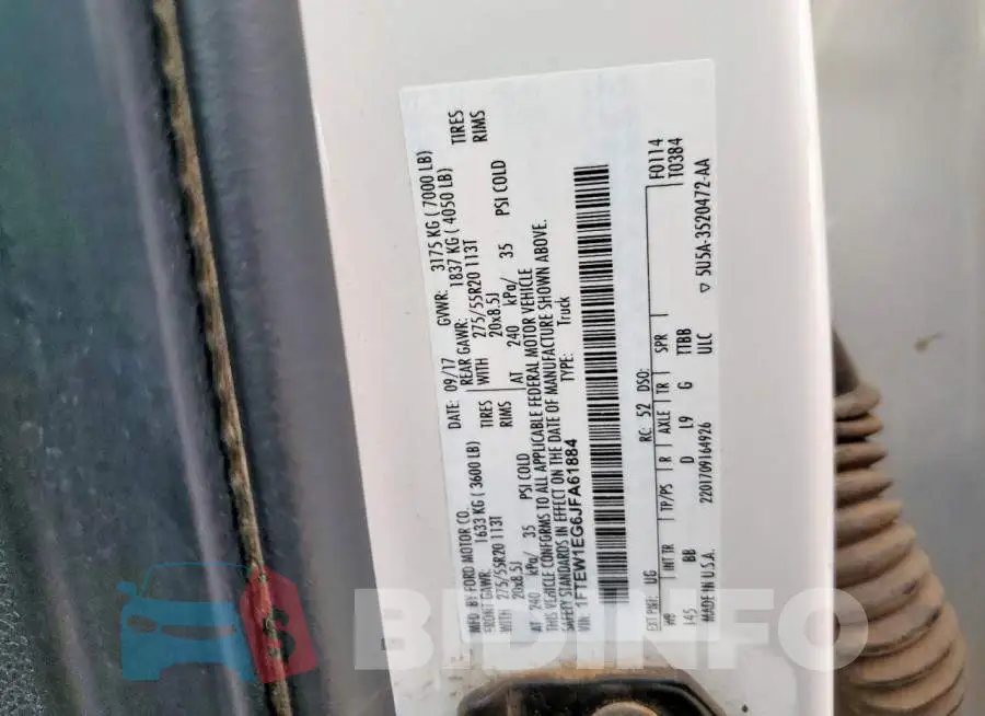 1FTEW1EG6JFA61884 Photo# 12