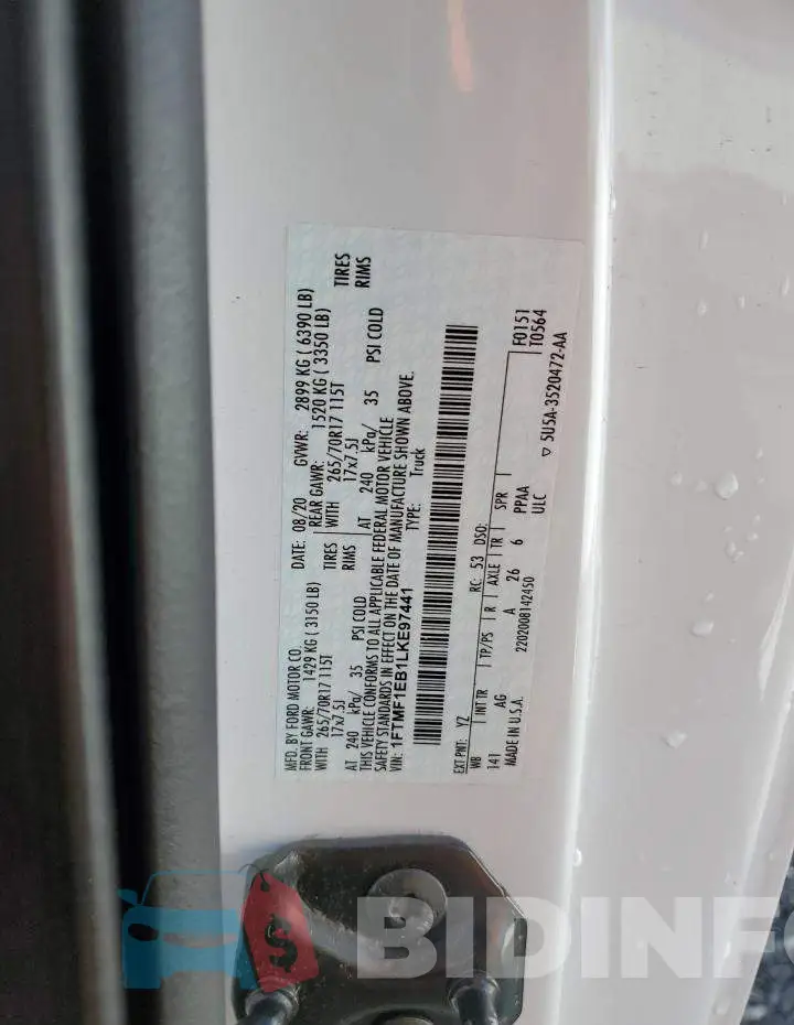 1FTMF1EB1LKE97441 Photo# 12