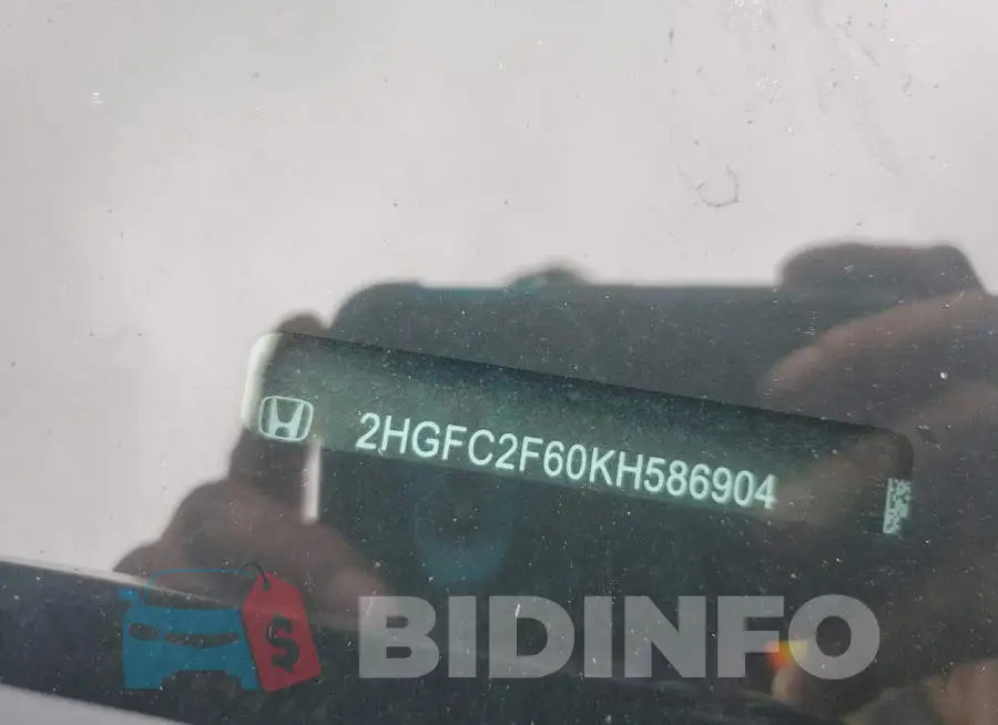 2HGFC2F60KH586904 Photo# 13