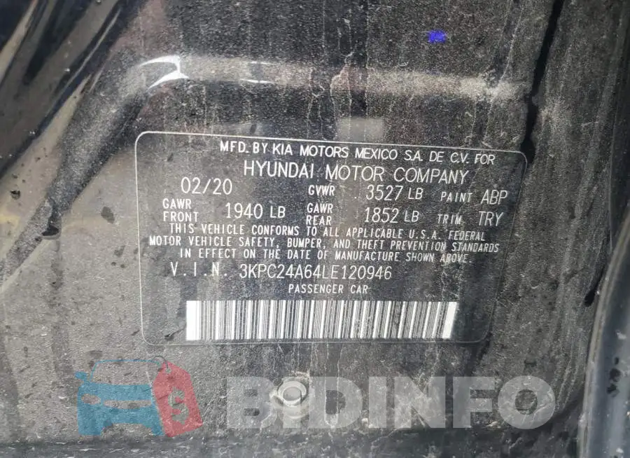 3KPC24A64LE120946 Photo# 12