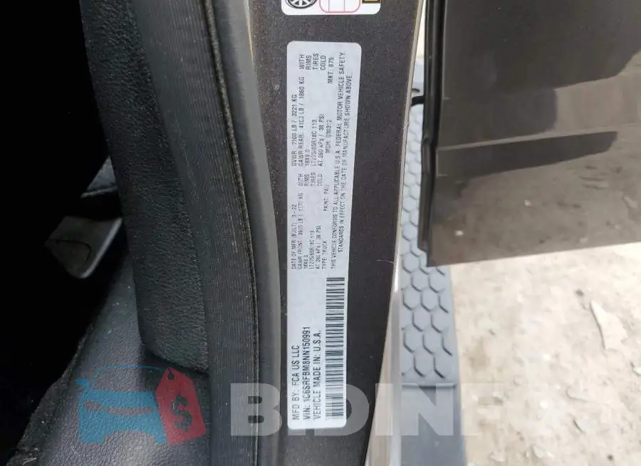 1C6SRFBM8NN150991 Photo# 12