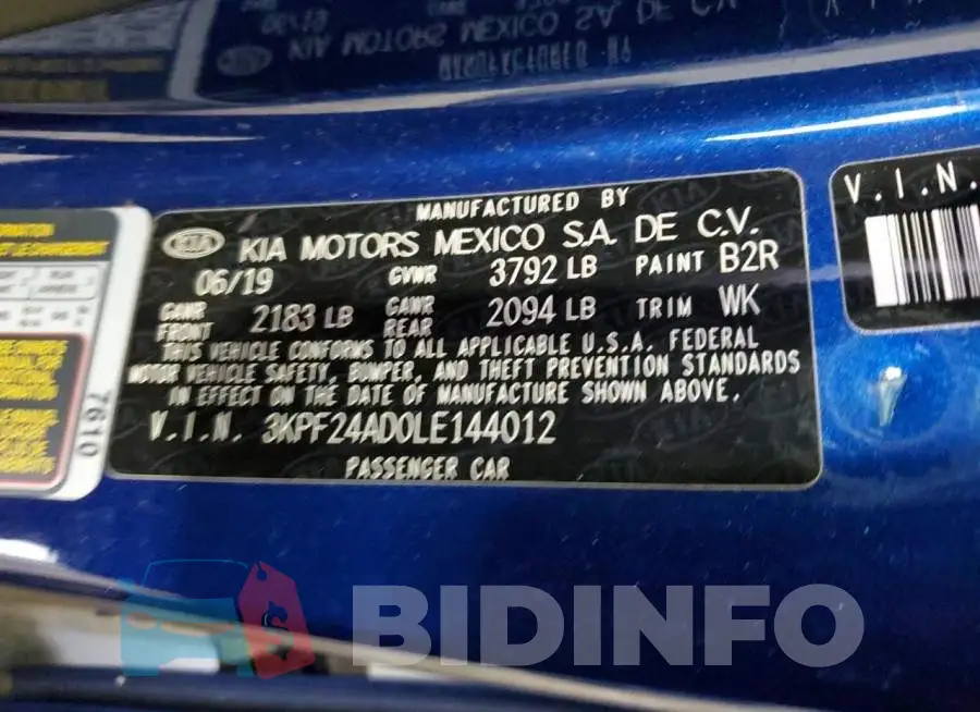 3KPF24AD0LE144012 Photo# 12