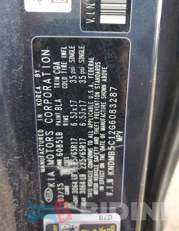 KNDMB5C12G6083287 Photo# 12