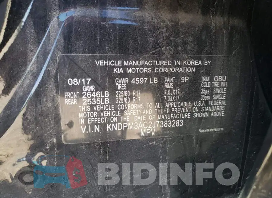 KNDPM3AC2J7383283 Photo# 13