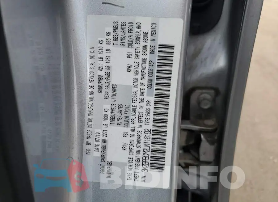 3MZBPBCM2LM118192 Photo# 13
