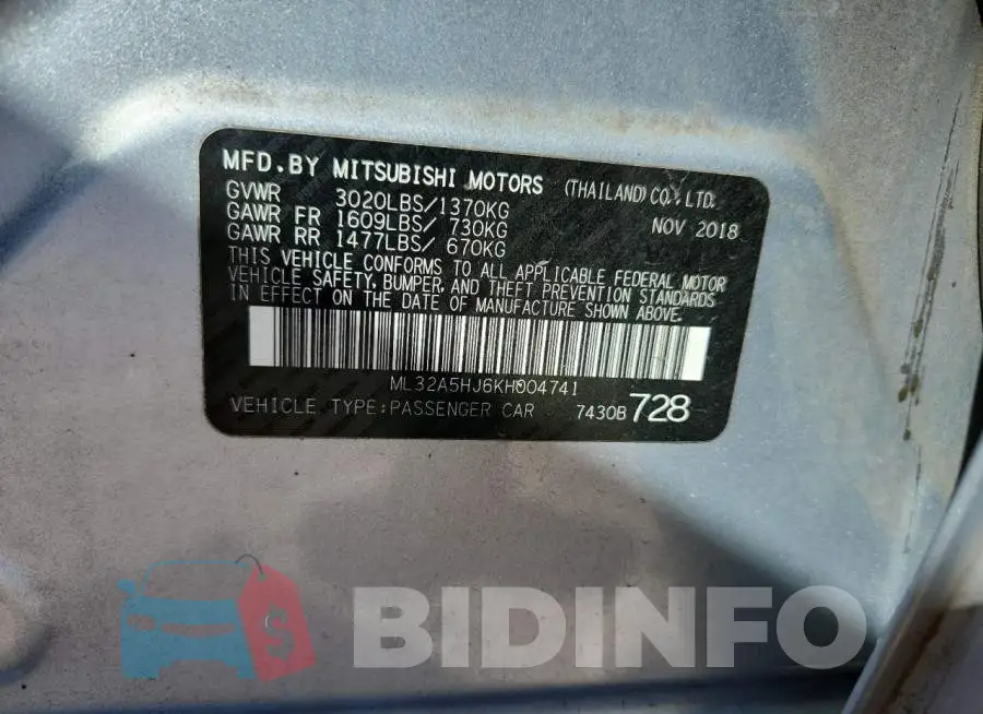 ML32A5HJ6KH004741 Photo# 12