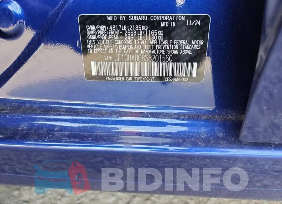 JF1GUABC8S8201560 Photo# 13