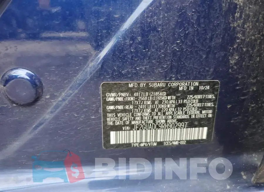 JF2GUADC9RH902997 Photo# 13
