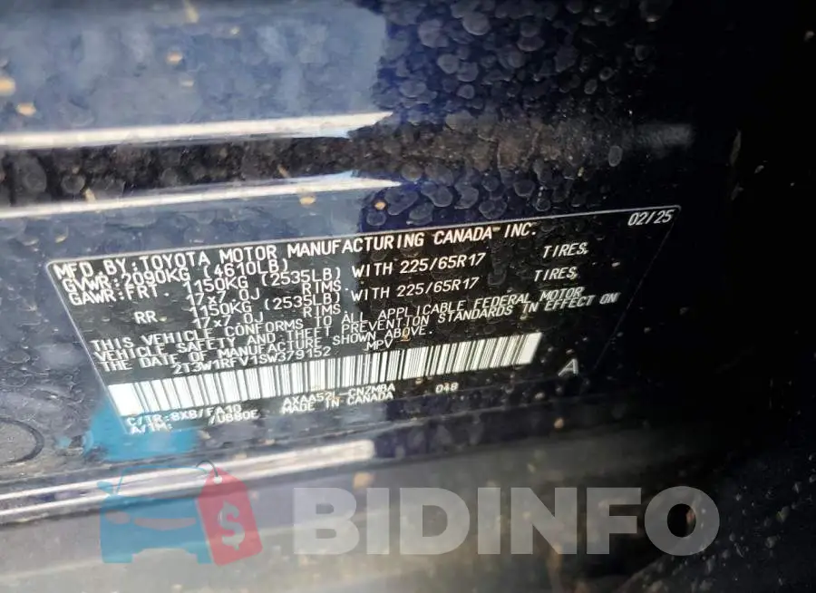2T3W1RFV1SW379152 Photo# 13