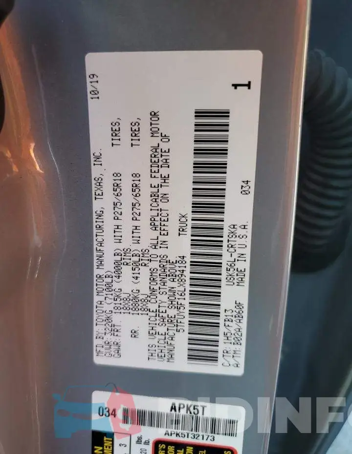5TFUY5F16LX894184 Photo# 12