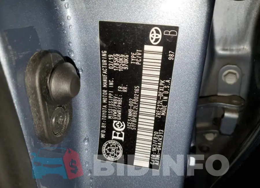 5YFBPRBE2LP002165 Photo# 13