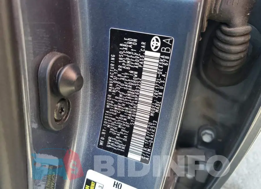 5YFBURHE4HP663252 Photo# 12