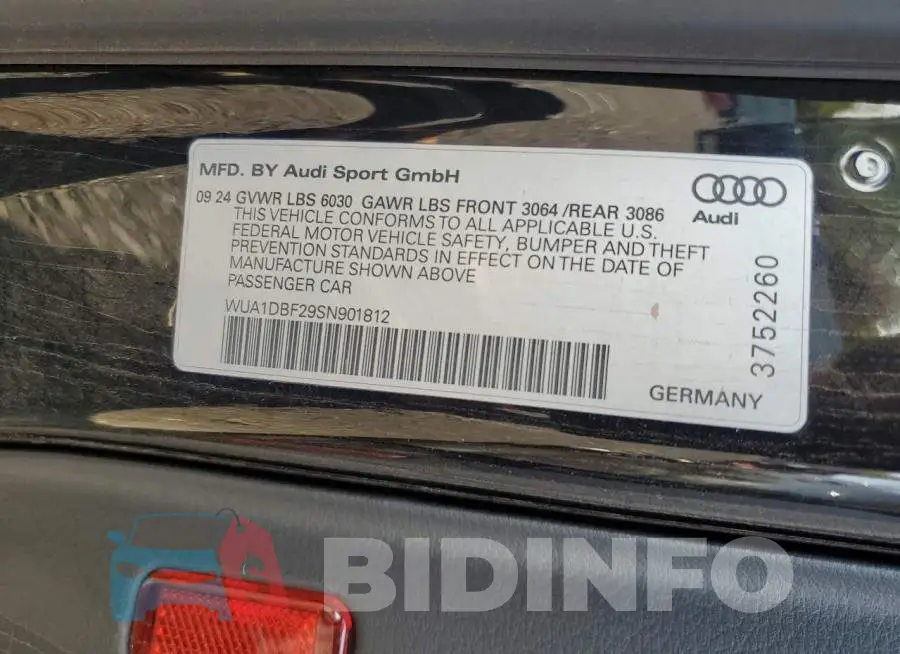 WUA1DBF29SN901812 Photo# 13