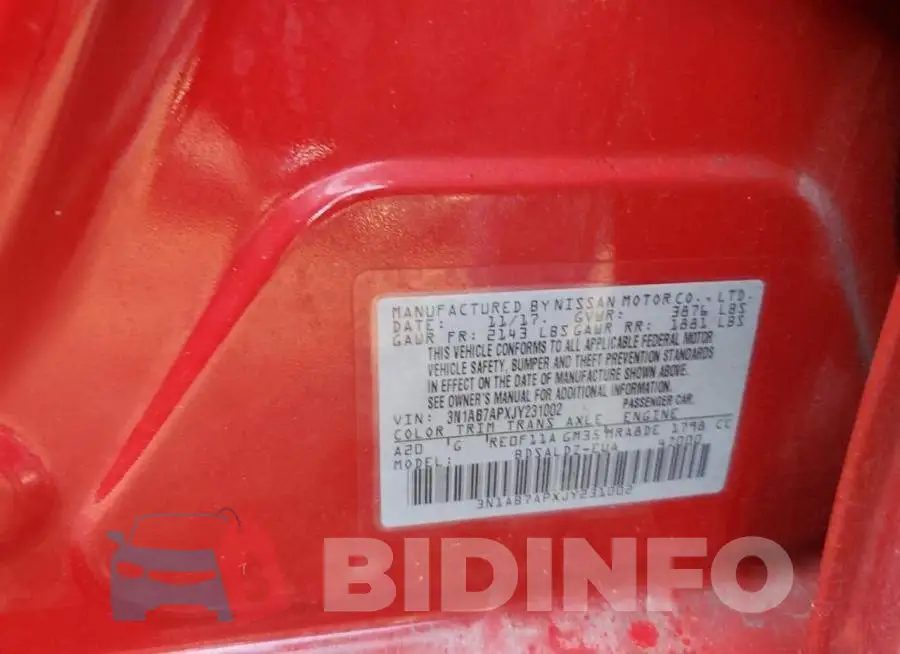 3N1AB7APXJY231002 Photo# 12